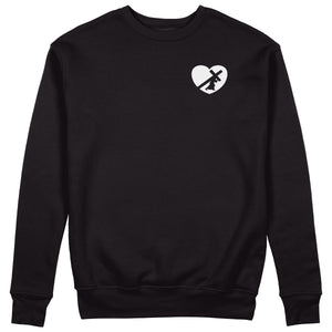 HEART SWEATER WHITE LOGO (8 COLOR OPTIONS)