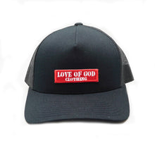 Load image into Gallery viewer, BLACK LOVE OF GOD BAR SNAP BACK HAT