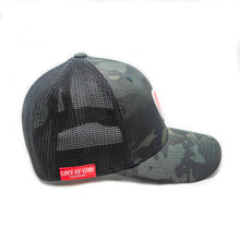 Load image into Gallery viewer, DARK CAMO HEART LOGO FITTED HAT