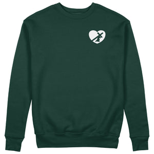 HEART SWEATER WHITE LOGO (8 COLOR OPTIONS)