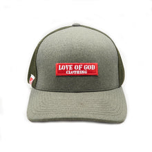 Load image into Gallery viewer, GREEN LOVE OF GOD BAR FITTED HAT