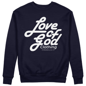 SCRIPT DESIGN SWEATER WHITE LOGO (8 COLOR OPTIONS)