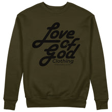 Load image into Gallery viewer, SCRIPT DESIGN SWEATER BLACK LOGO (7 COLOR OPTIONS)