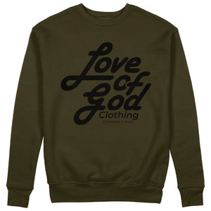 SCRIPT DESIGN SWEATER BLACK LOGO (7 COLOR OPTIONS)