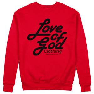 SCRIPT DESIGN SWEATER BLACK LOGO (7 COLOR OPTIONS)