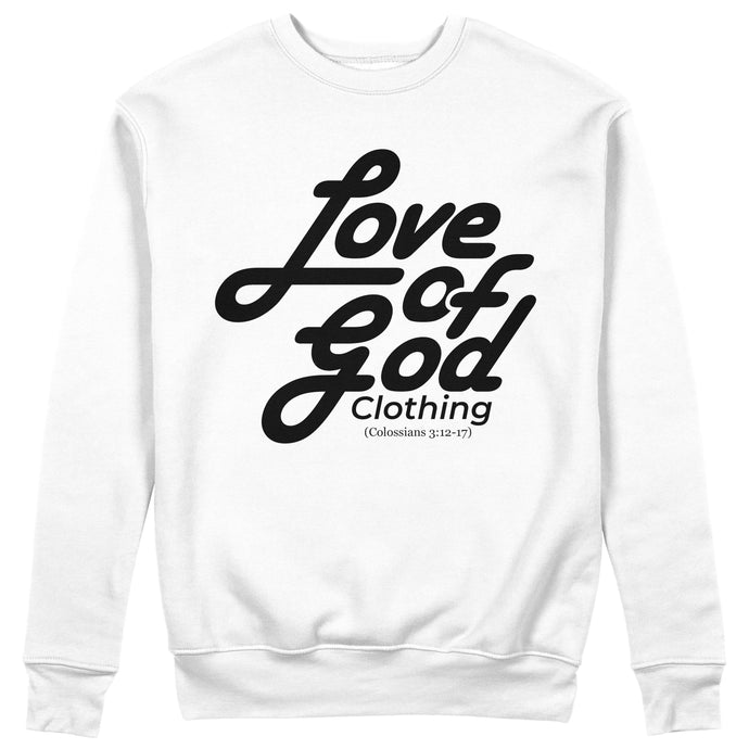 SCRIPT DESIGN SWEATER BLACK LOGO (7 COLOR OPTIONS)